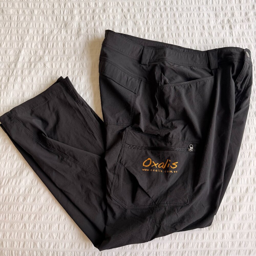 Oxalis trekking wind pants - short inseam in black